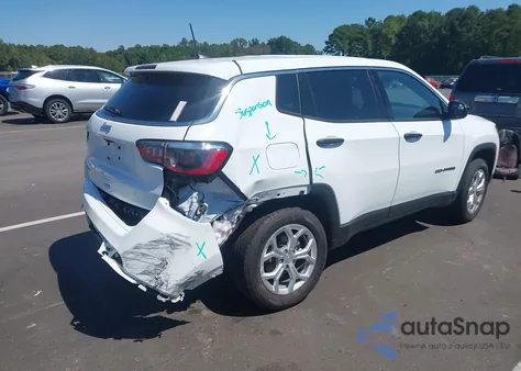 2024 Jeep Compass Sport 4X4 z USA, uszkodzony, nr VIN 3C4NJDAN4RT128259